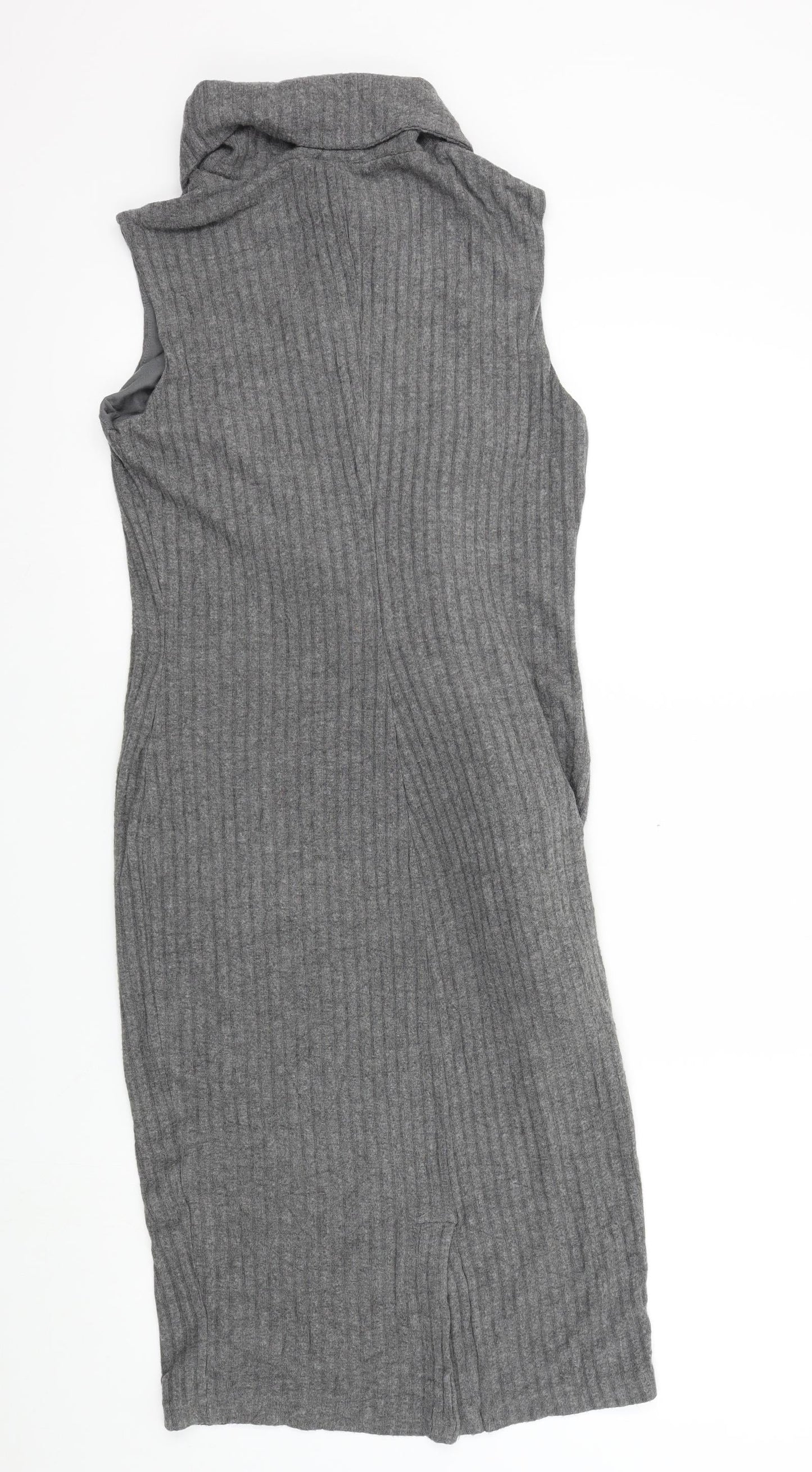 Bella Luxx Womens Grey Colourblock  A-Line  Size S