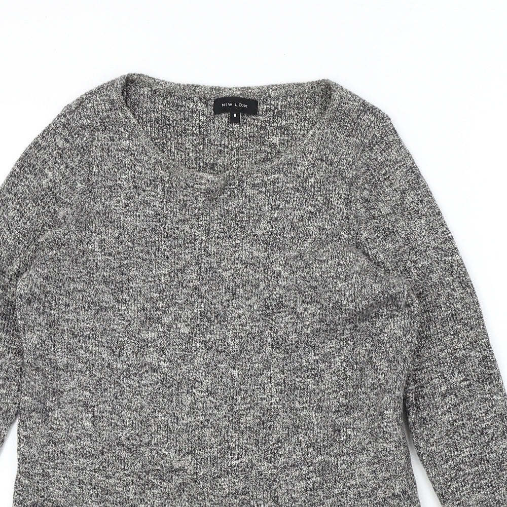New Look Womens Grey   Pullover Jumper Size 8