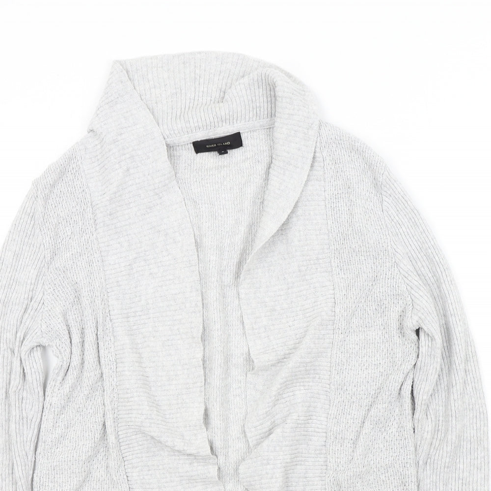 River Island Womens Grey   Cardigan Jumper Size S