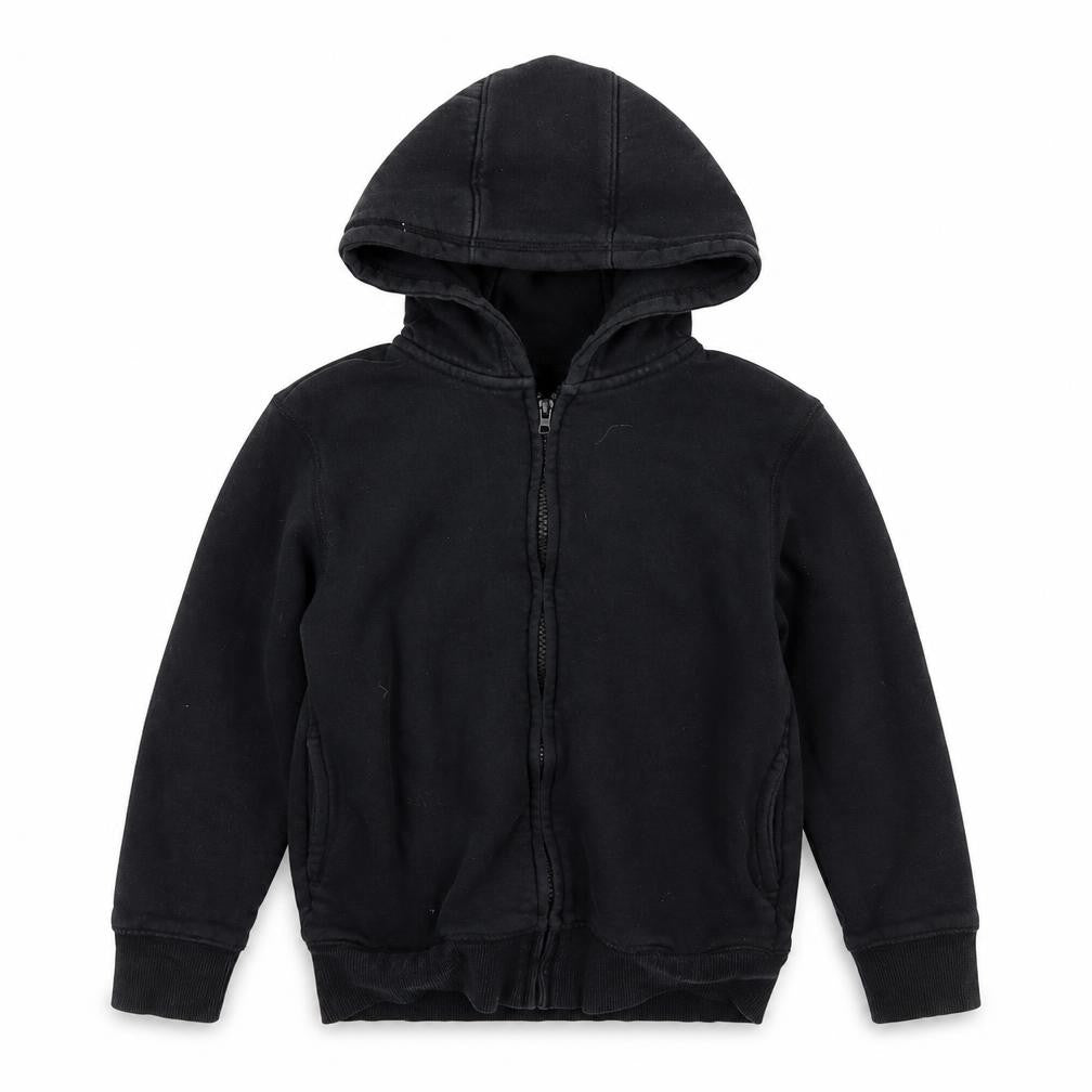 School life Boys Black   Full Zip Hoodie Size 8 Years