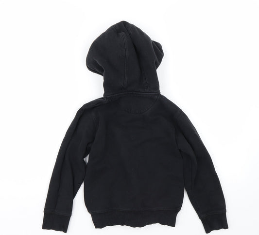 School life Boys Black   Full Zip Hoodie Size 8 Years