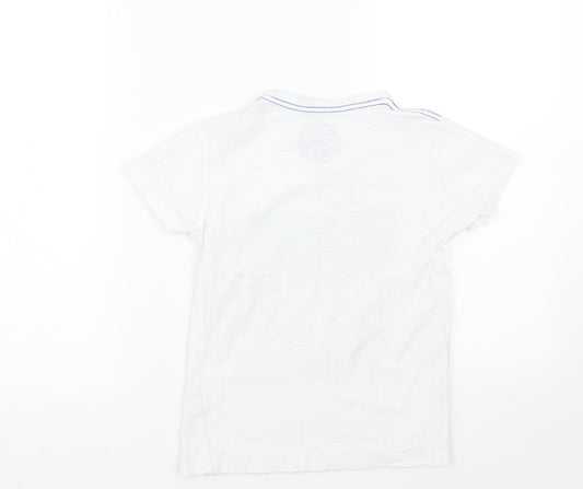 Matalan Boys White   Basic T-Shirt Size 8 Years  - Skate
