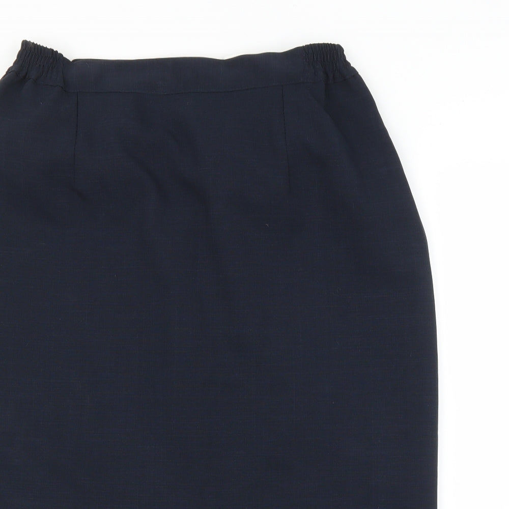 Preworn Womens Blue   Straight & Pencil Skirt Size L