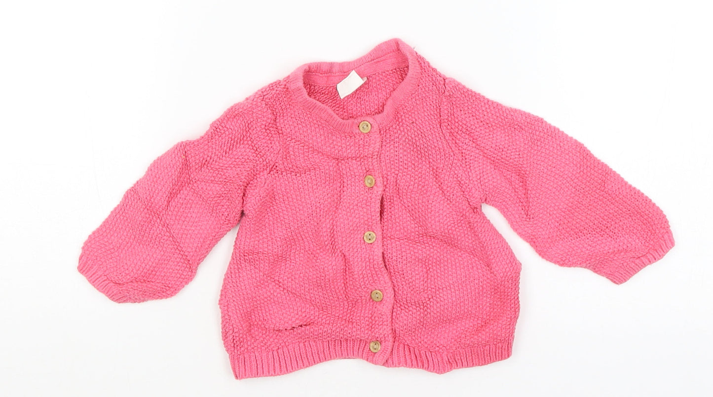 H&M Baby Pink   Cardigan Jumper Size 3-6 Months