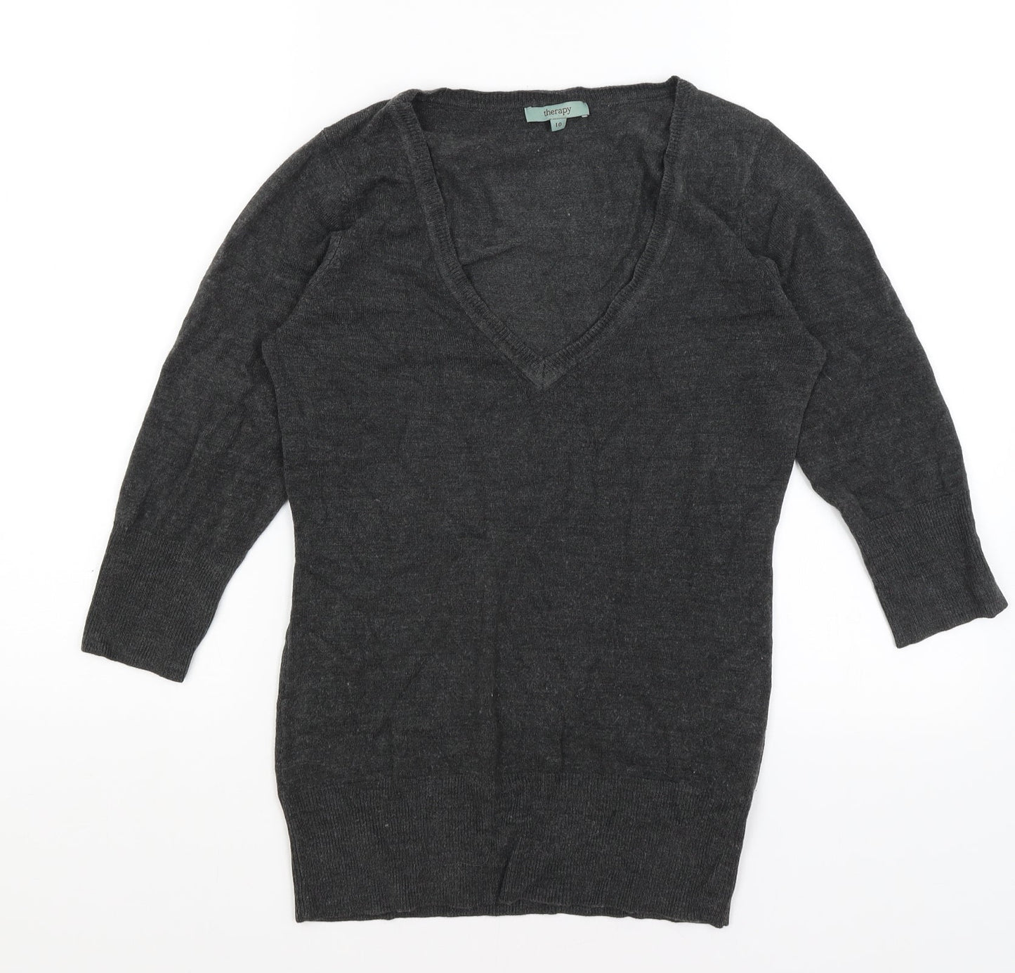 Therapy Womens Grey   Pullover Jumper Size 10