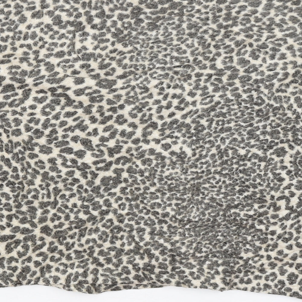 H&M Womens Beige Animal Print  Pullover Jumper Size XS