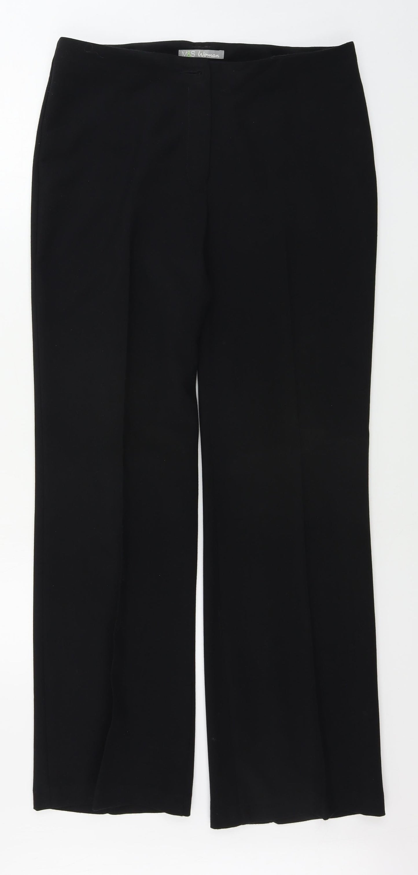 Marks and Spencer  Womens Black   Trousers  Size 14 L30 in