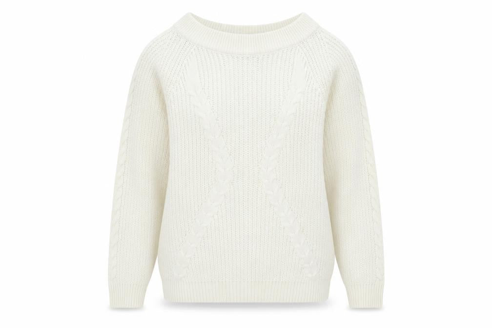 Boohoo Womens White   Pullover Jumper Size S