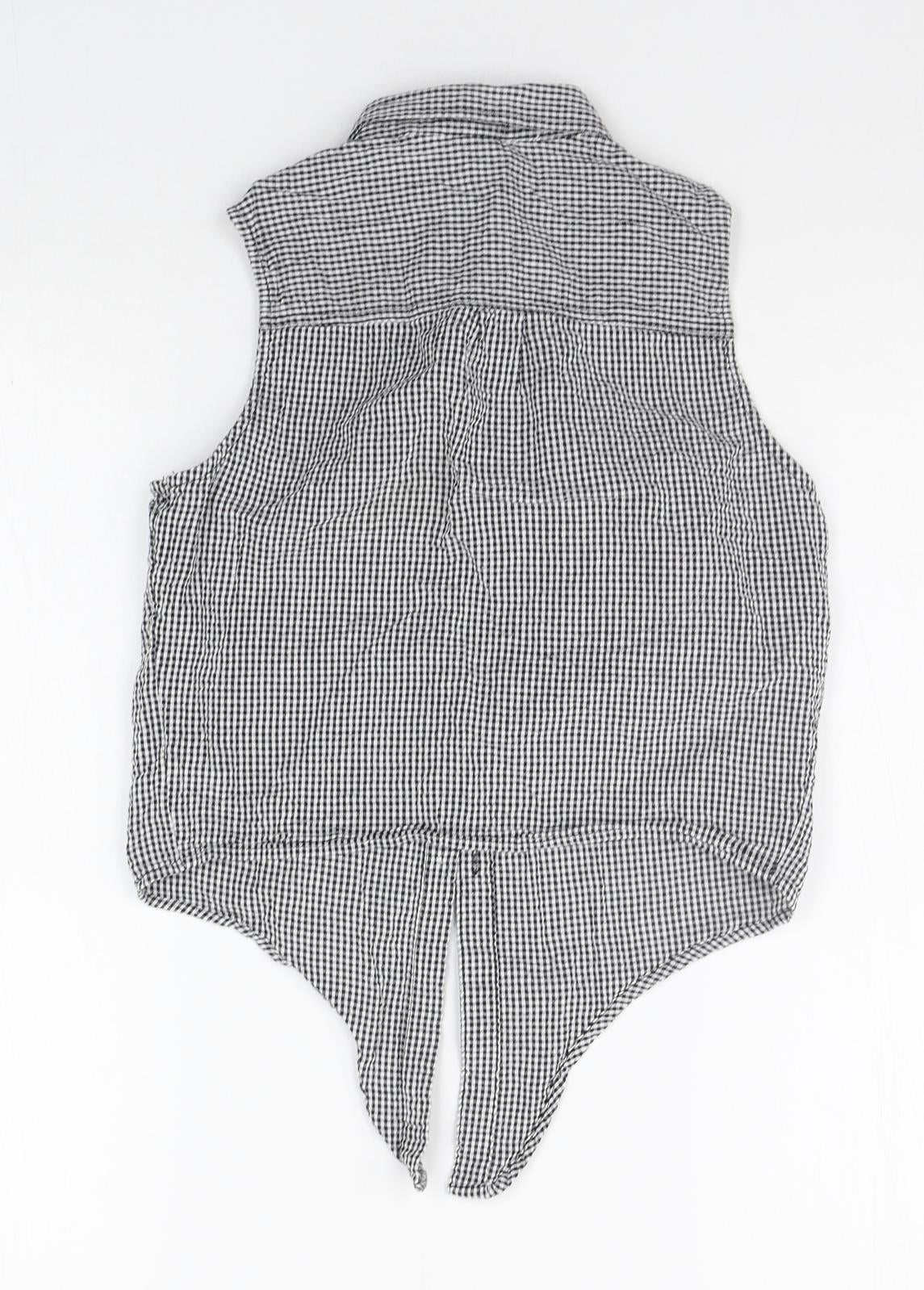 H&M Boys Grey Check  Basic Button-Up Size 12-13 Years