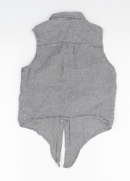 H&M Boys Grey Check  Basic Button-Up Size 12-13 Years