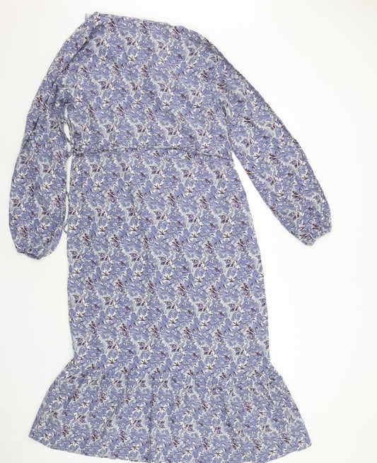 NEXT Womens Blue Geometric  A-Line  Size 12
