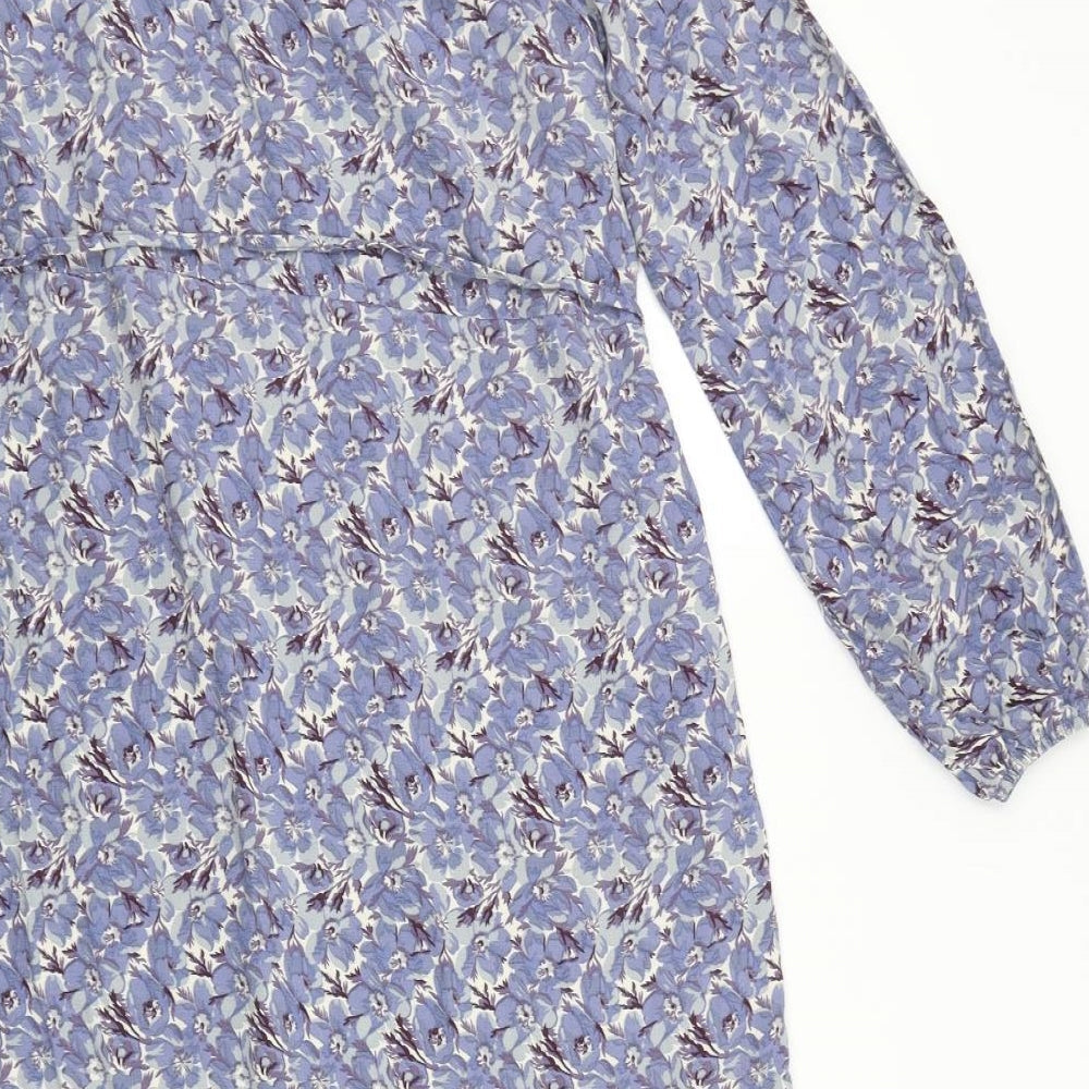 NEXT Womens Blue Geometric  A-Line  Size 12