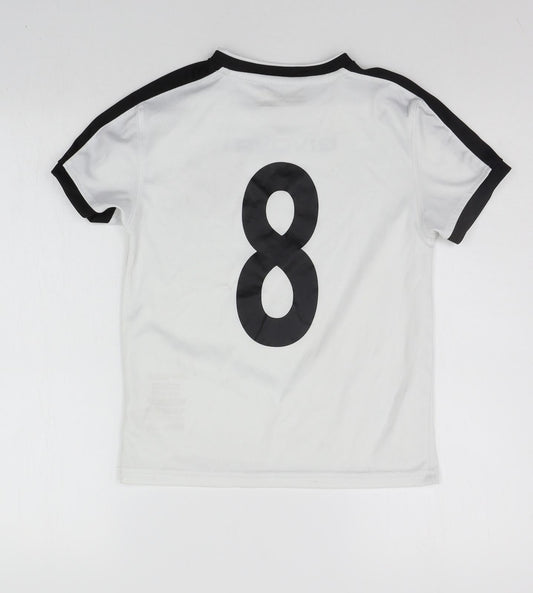 Givova Boys White   Basic T-Shirt Size XL