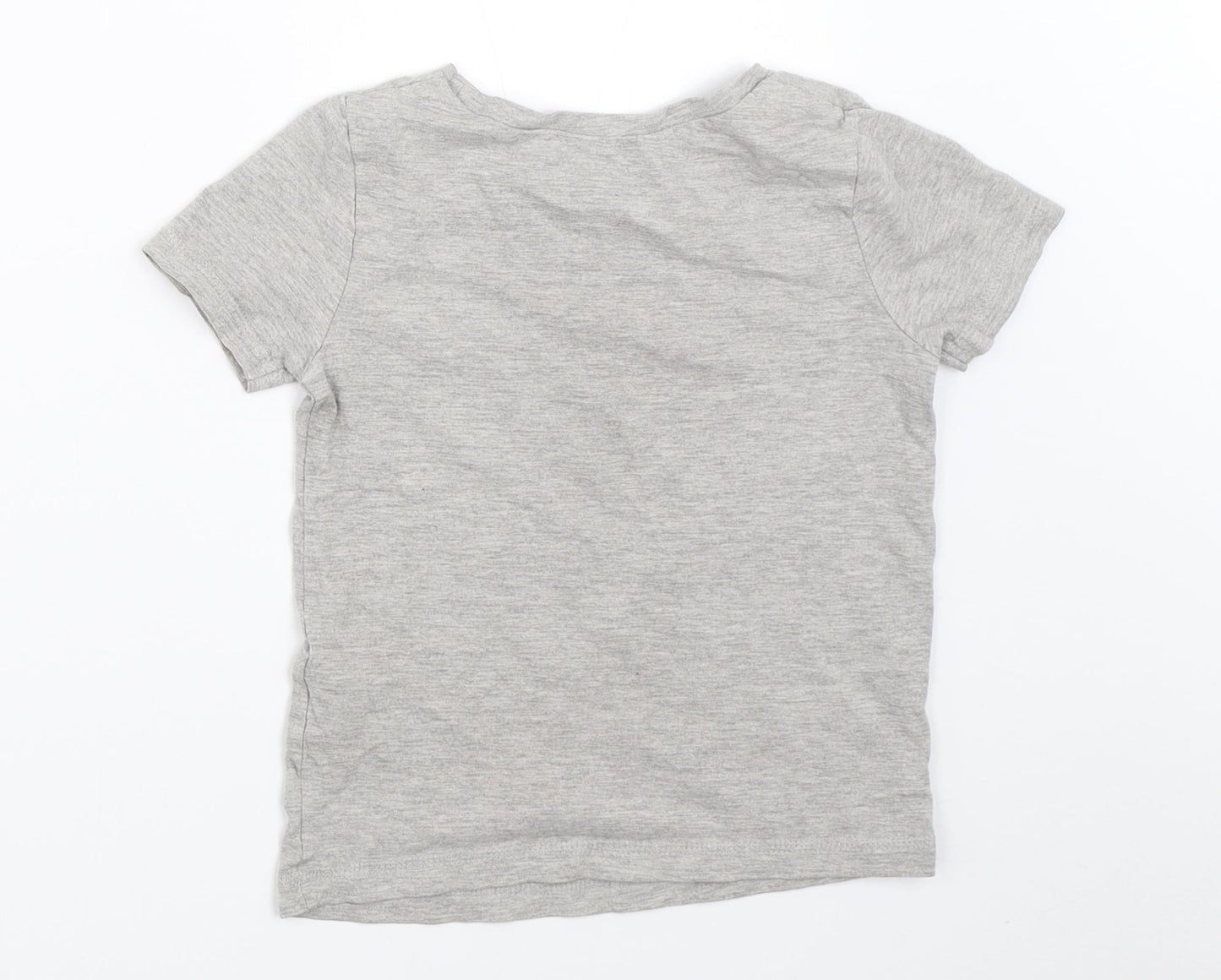 George Boys Grey   Basic T-Shirt Size 4-5 Years