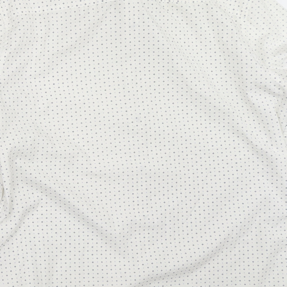 F&F Mens White    Button-Up Size 16