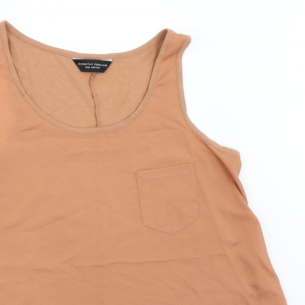 Dorothy Perkins Womens Beige   Basic Tank Size 10