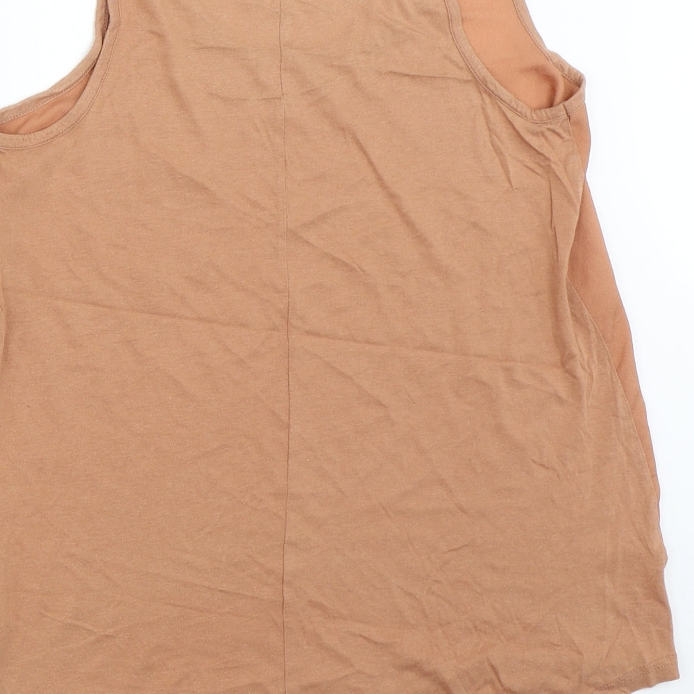 Dorothy Perkins Womens Beige   Basic Tank Size 10