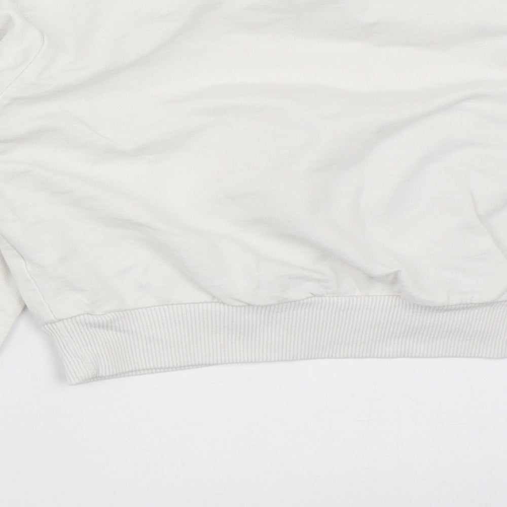 Select Girls White   Pullover Sweatshirt Size 10-11 Years