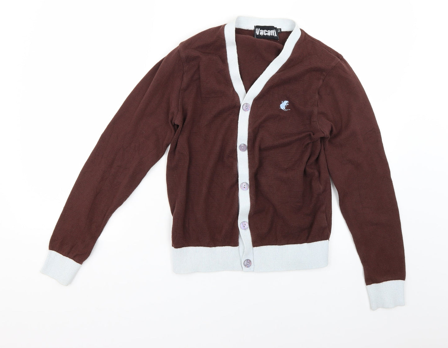 vacant Womens Brown   Cardigan Jumper Size M