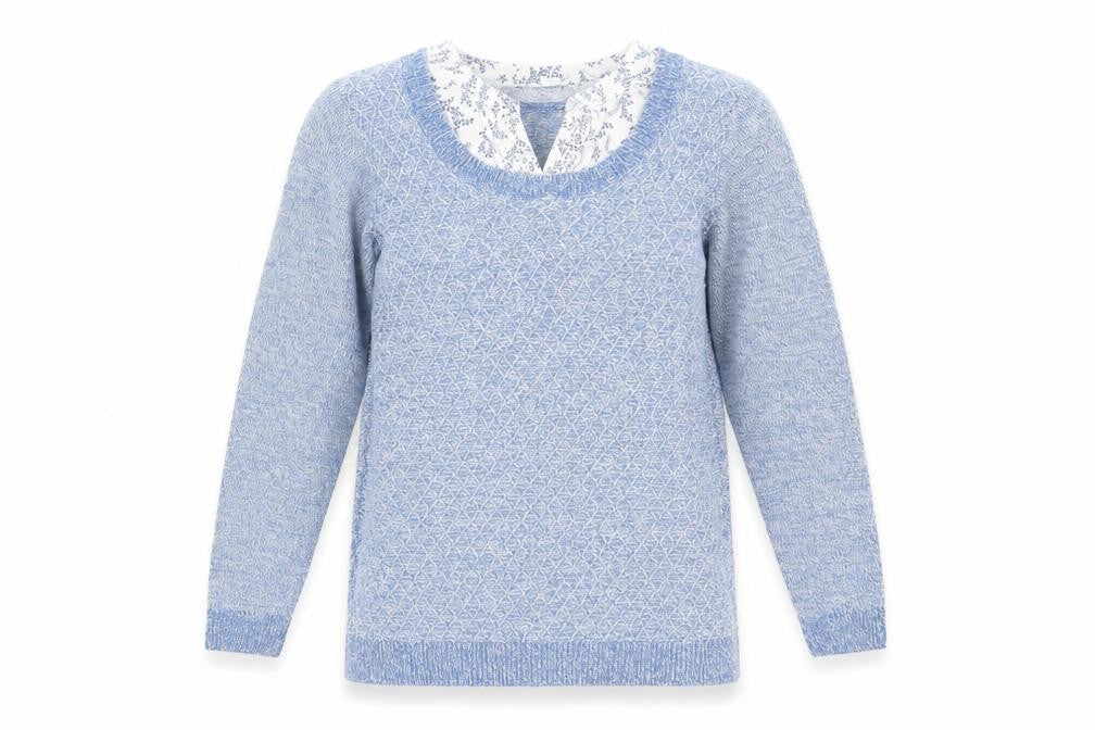 ISLE Womens Blue   Pullover Jumper Size S