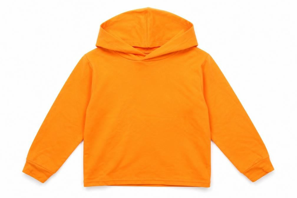 Preworn Girls Orange   Pullover Hoodie Size 4 Years