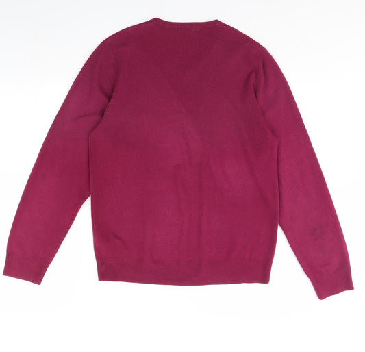 m&s Mens Purple   Pullover Jumper Size M