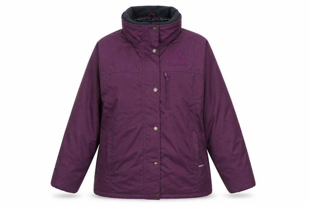 Jack turkey Womens Purple  Fleece Rain Coat Coat Size 10