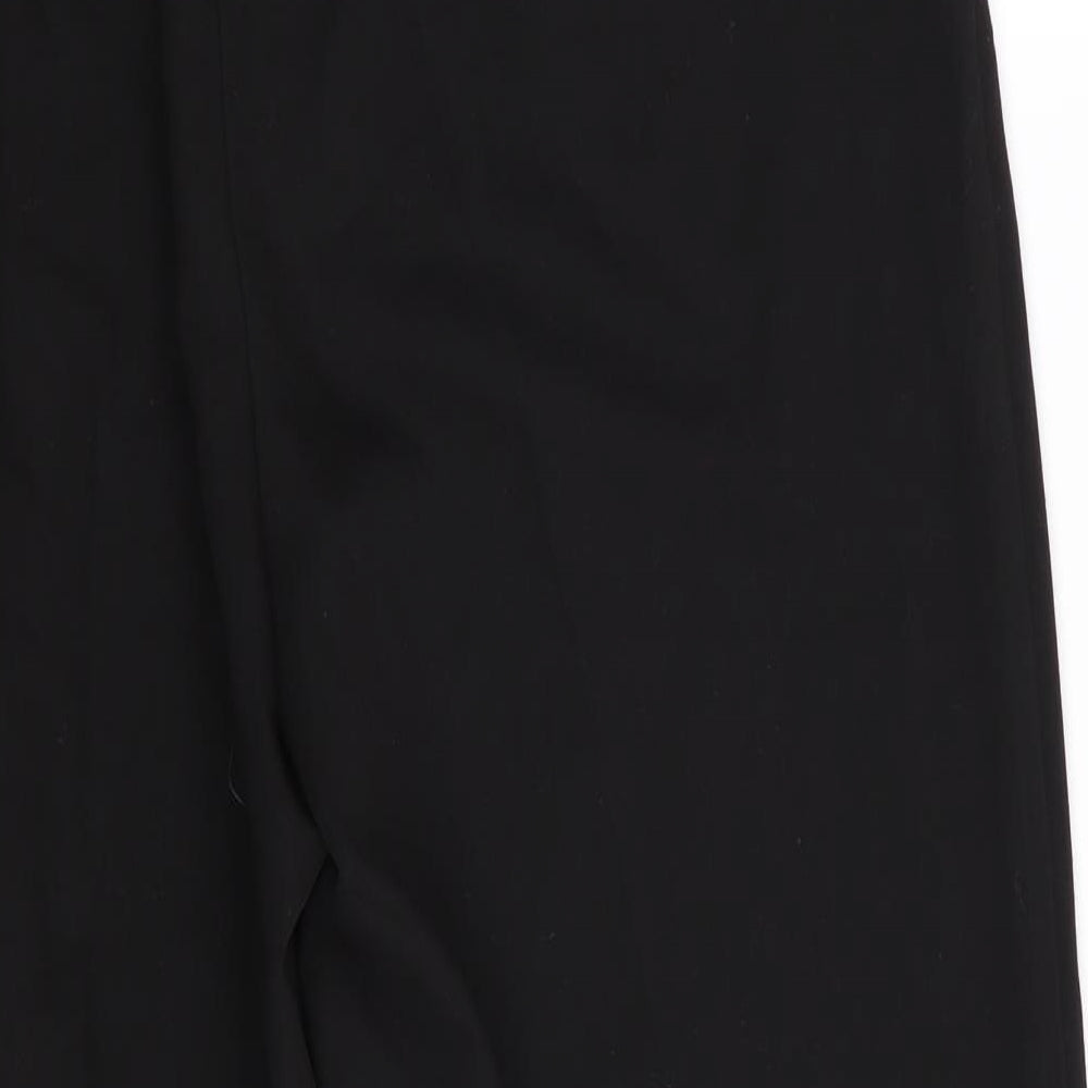 New Look Womens Black   Trousers  Size 12 L27 in - Park back elastication