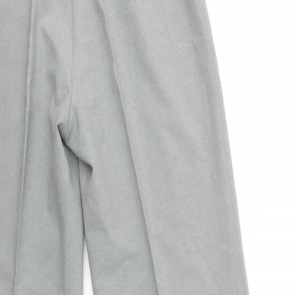 Street One Womens Grey   Dress Pants Trousers Size 14 L27 in