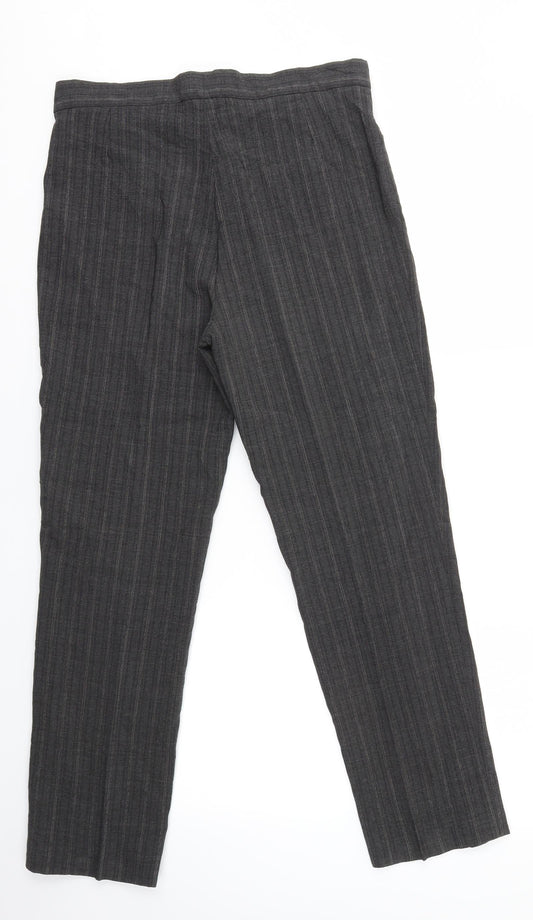 Rene Lezard Womens Grey   Dress Pants Trousers Size 32 in L28 in
