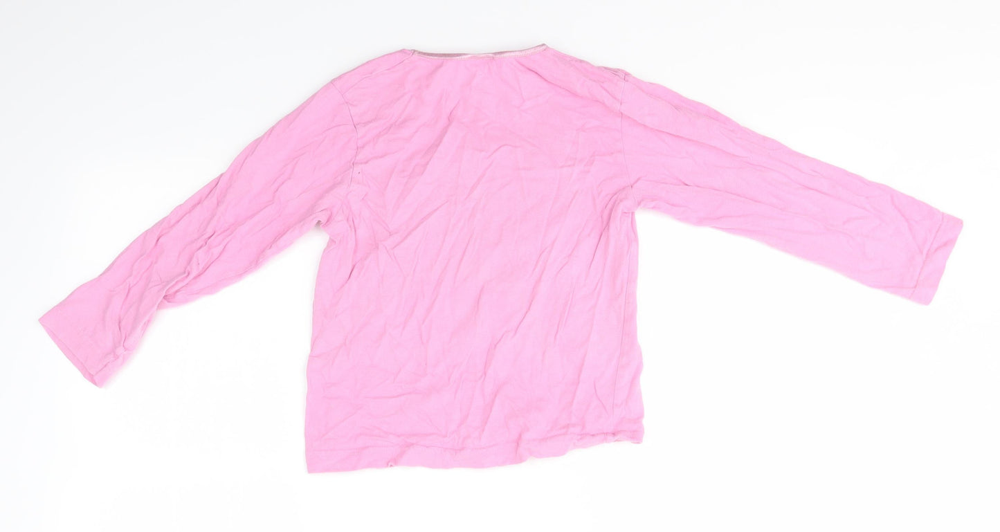 Preworn Girls Pink Solid  Top Pyjama Top Size 7-8 Years  - DREAMY