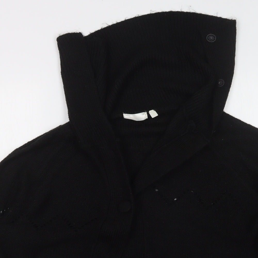 VICTORIA JAYN Womens Black   Cardigan Jumper Size L