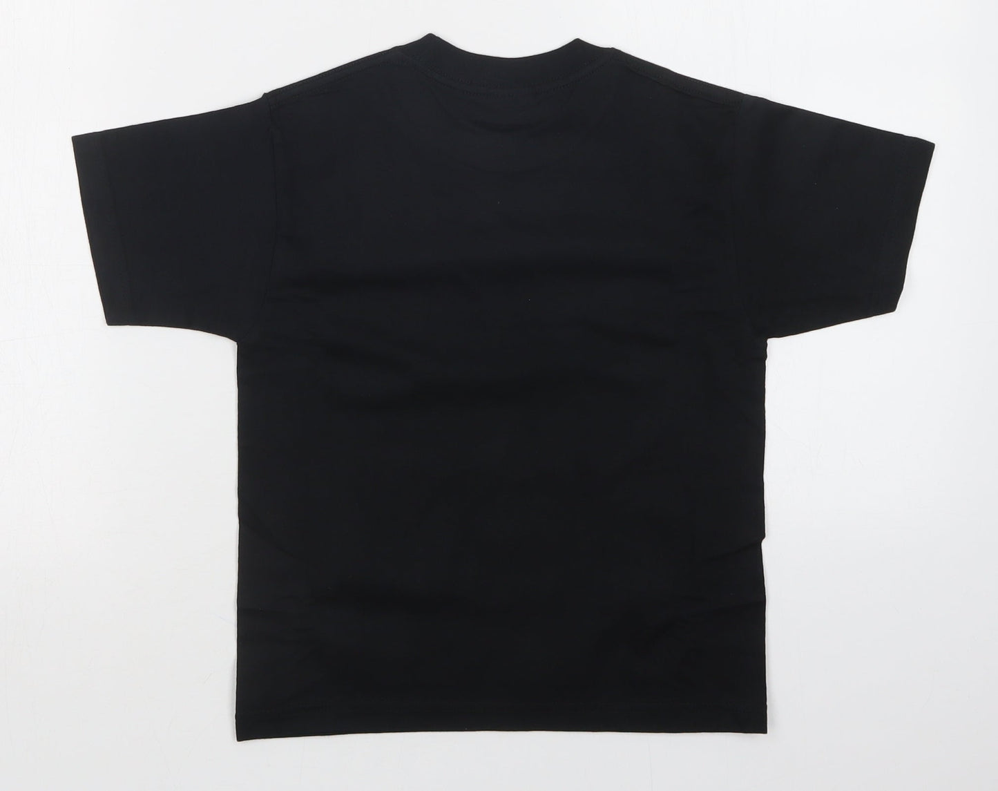 JERZEES Girls Black   Basic T-Shirt Size 5-6 Years