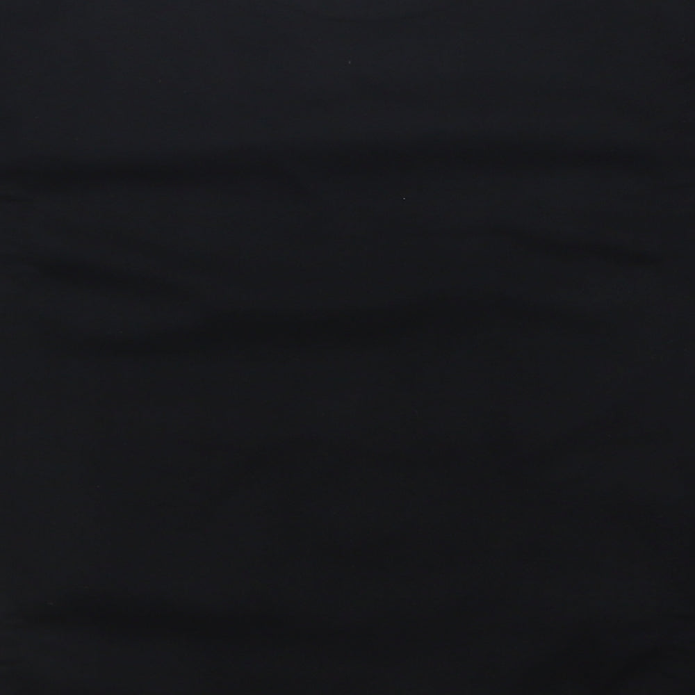 JERZEES Girls Black   Basic T-Shirt Size 5-6 Years