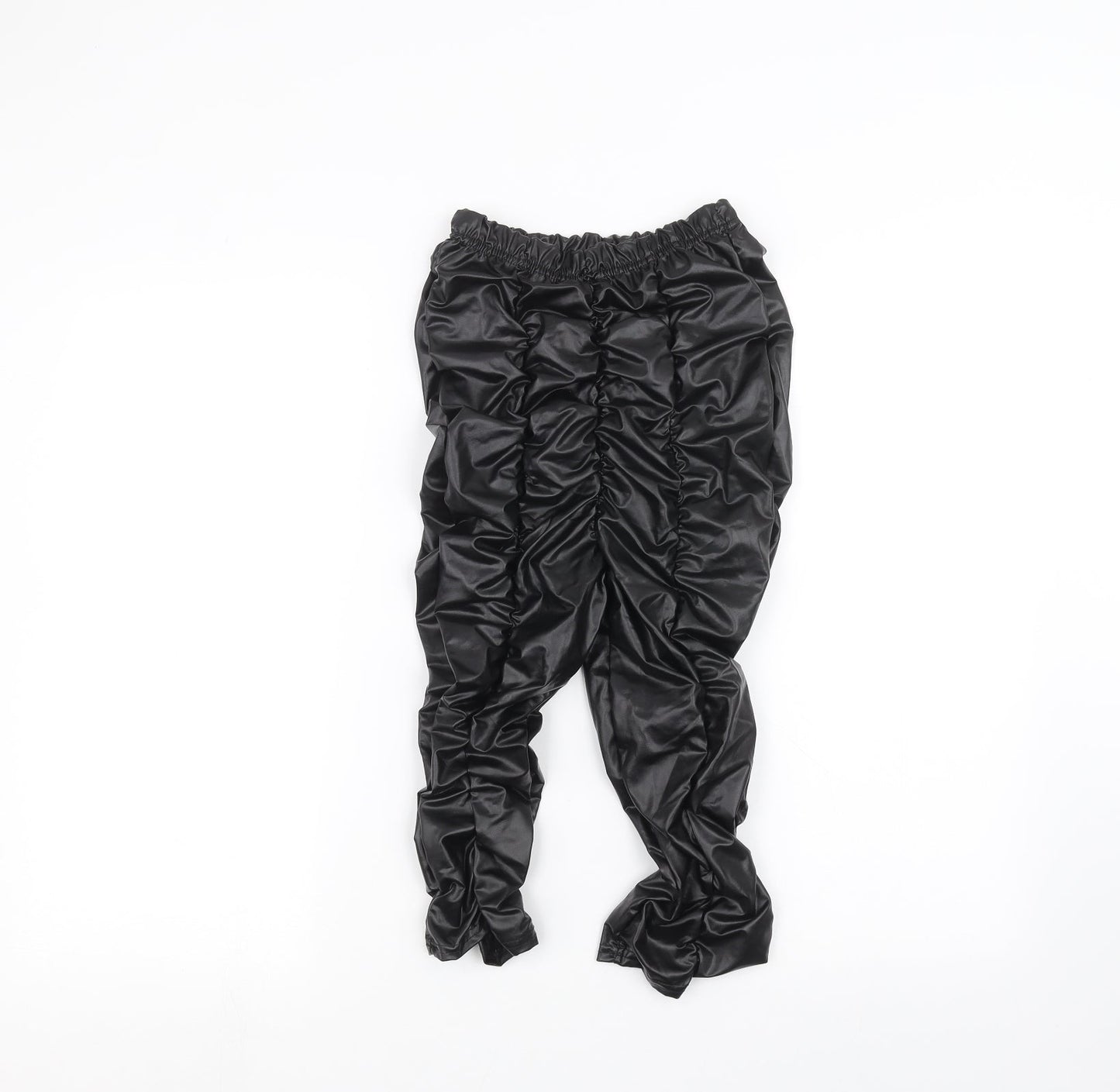 PRETTYLITTLETHING Womens Black   Trousers  Size 4 L20 in