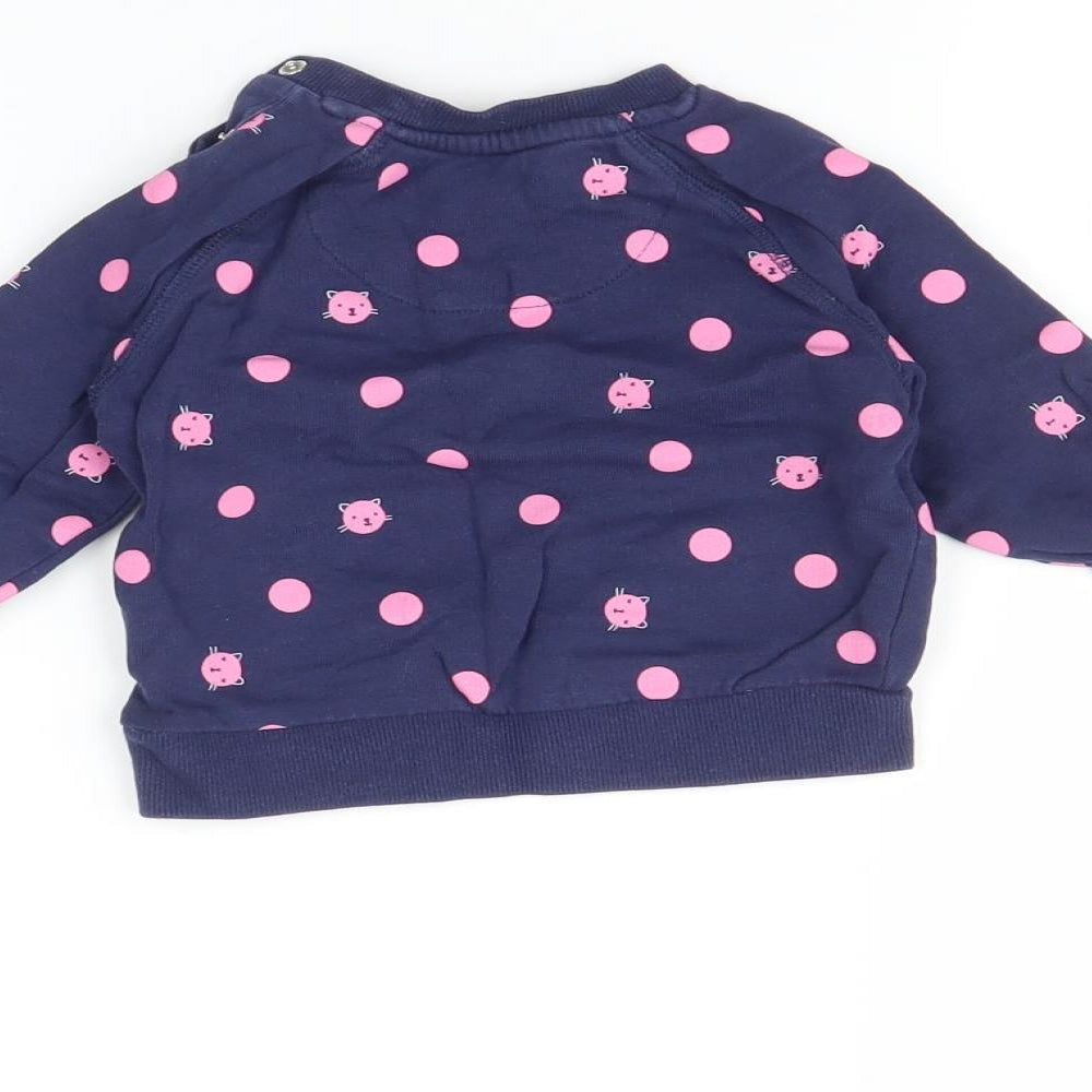 Mothercare Baby Multicoloured Polka Dot  Pullover Jumper Size 9-12 Months