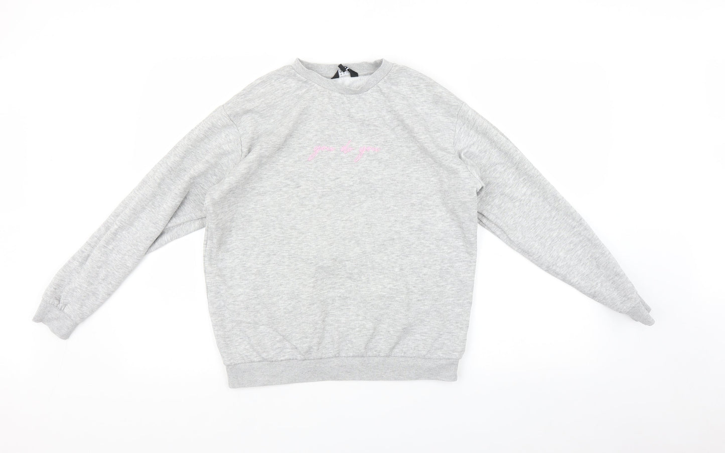 New Look Girls Grey   Pullover Sweatshirt Size 12-13 Years