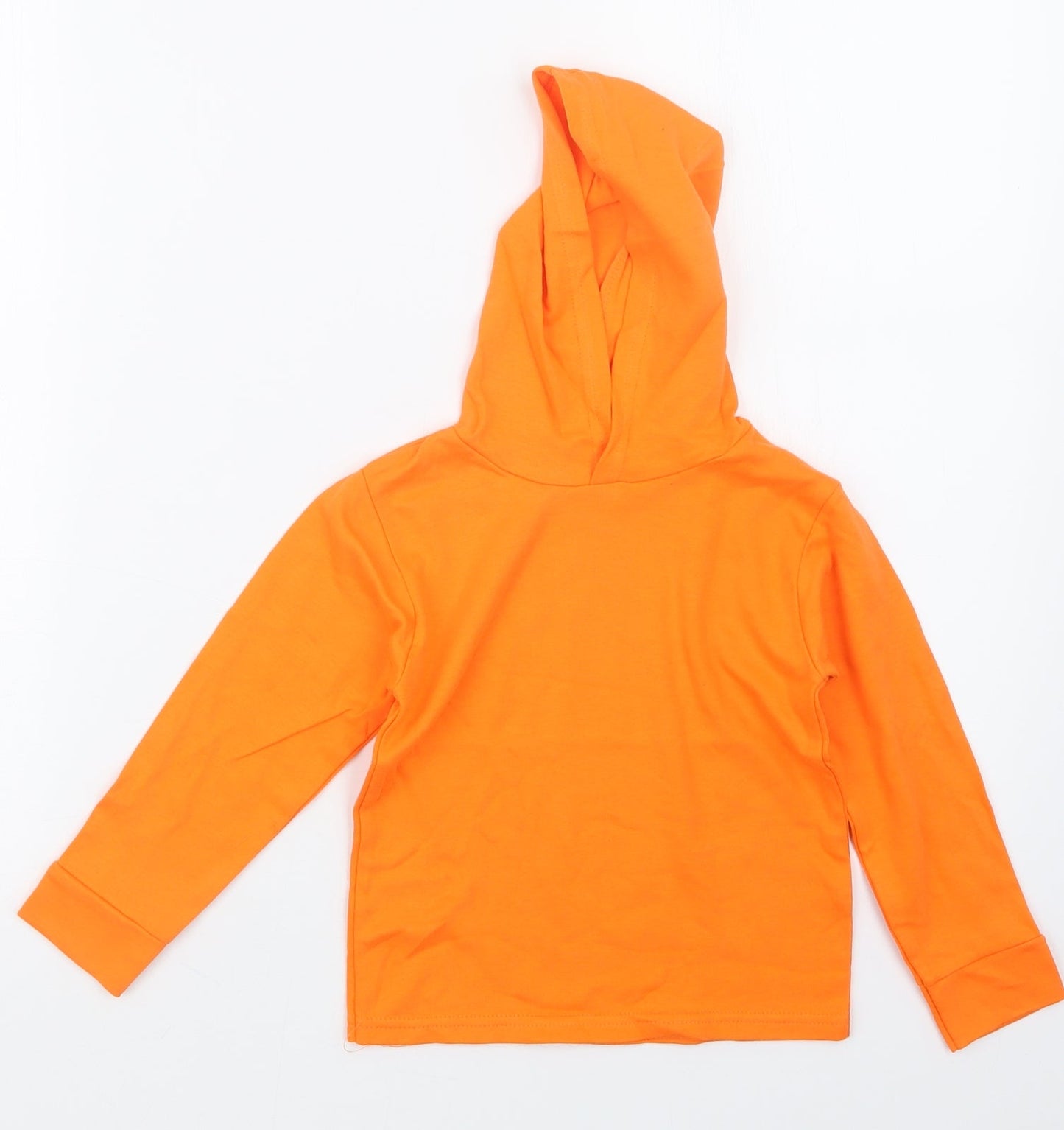 Preworn Boys Orange   Pullover Hoodie Size 2-3 Years