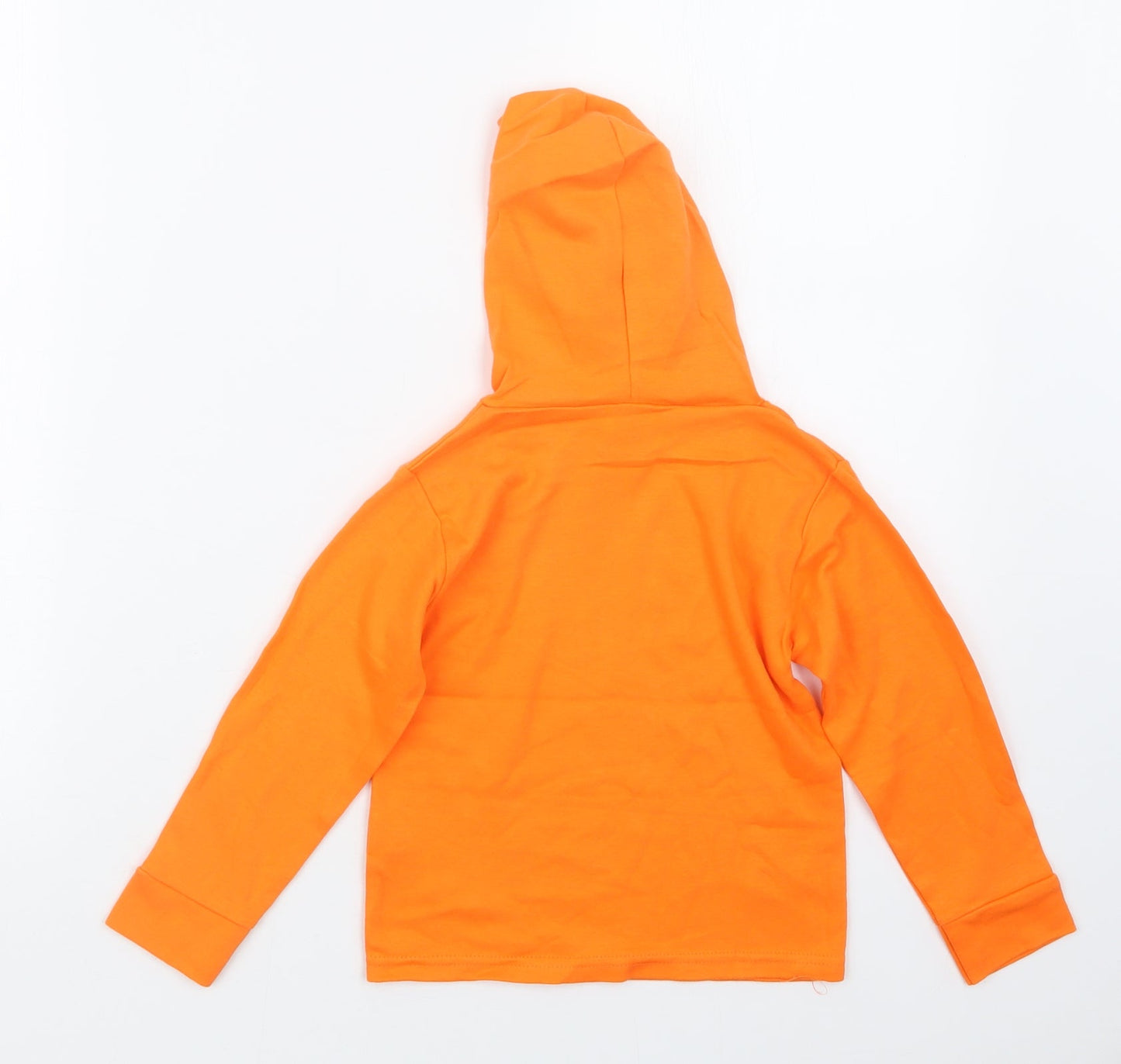 Preworn Boys Orange   Pullover Hoodie Size 2-3 Years