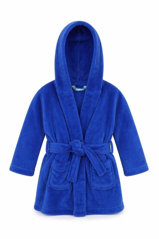 Early Days Boys Blue Geometric  Babydoll Robe Size 12-18 Months