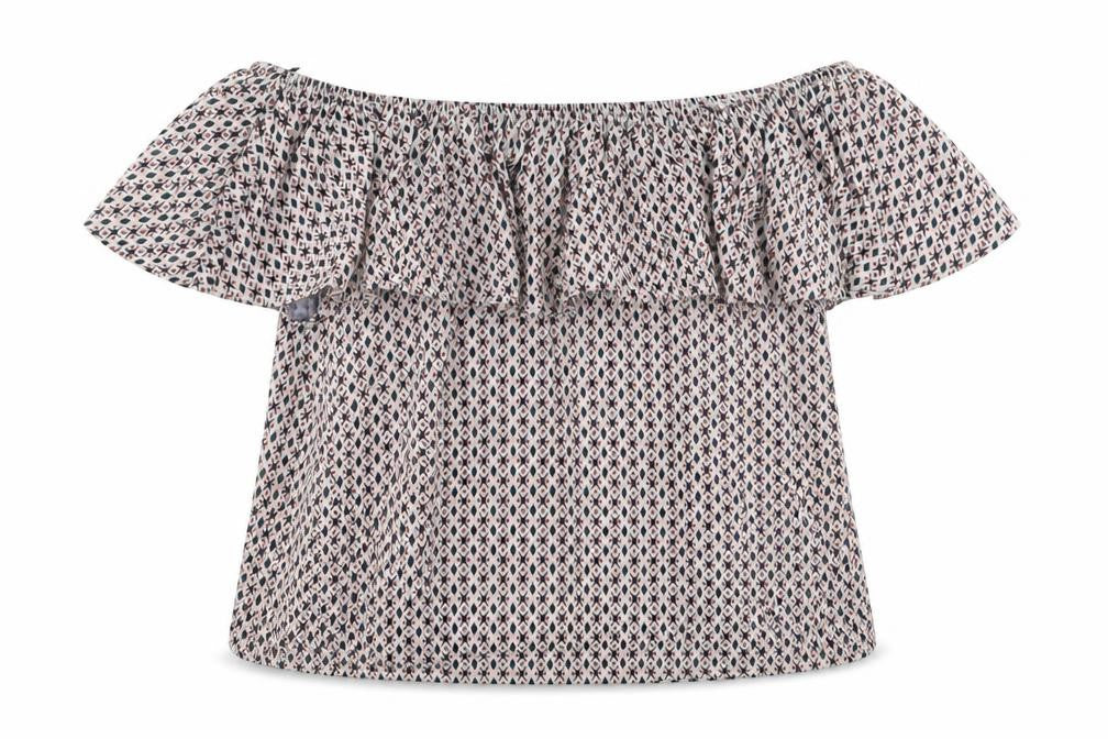 H&M Womens Red Geometric  Basic T-Shirt Size S