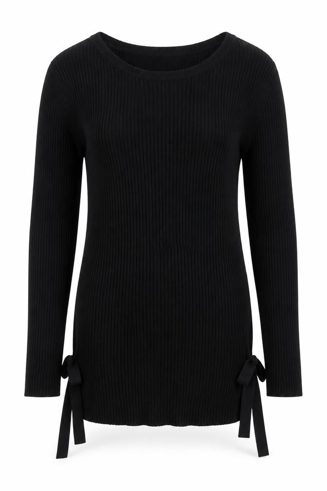F&F Womens Black  Knit Pullover Jumper Size 10
