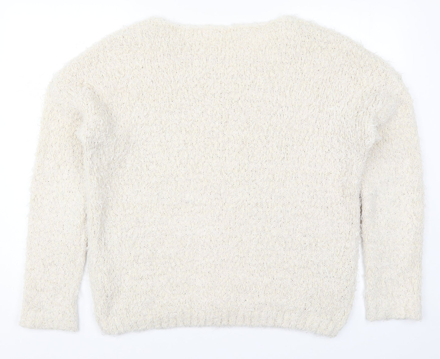 New Look Womens Beige  Knit Pullover Jumper Size L