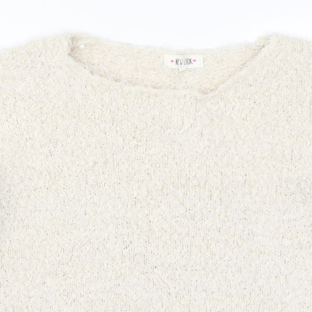 New Look Womens Beige  Knit Pullover Jumper Size L