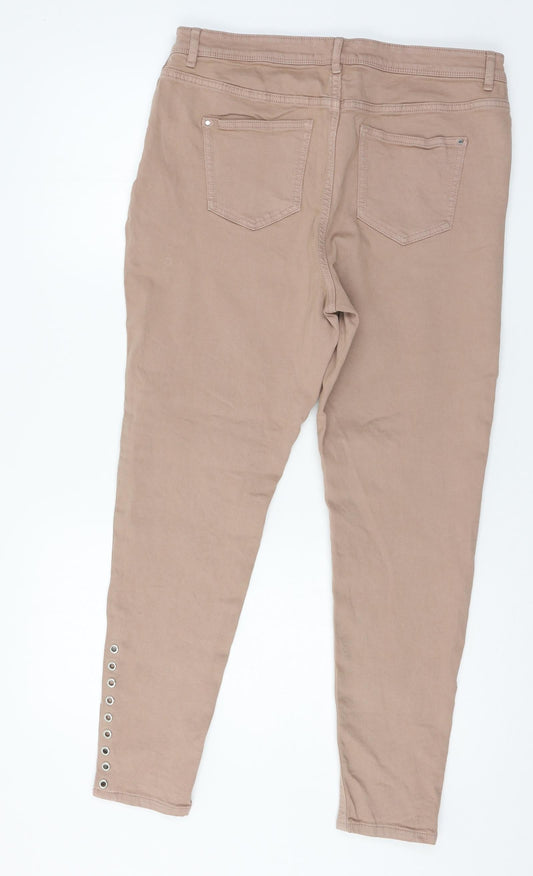 Per Una Womens Pink  Denim Skinny Jeans Size 36 in L27 in