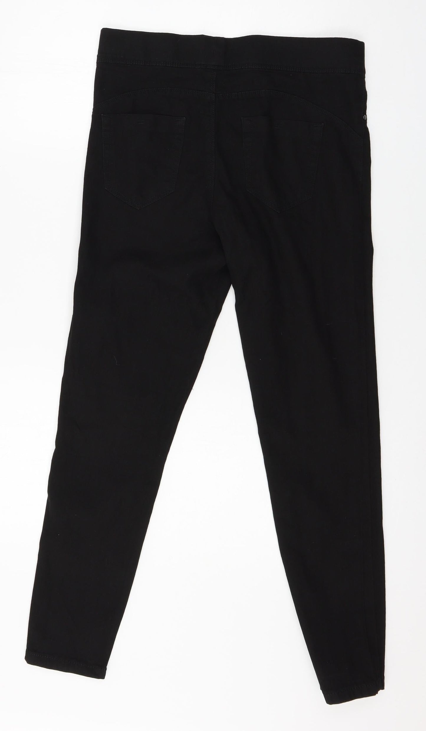 Denim & Co. Womens Black  Denim Skinny Jeans Size 12 L27 in