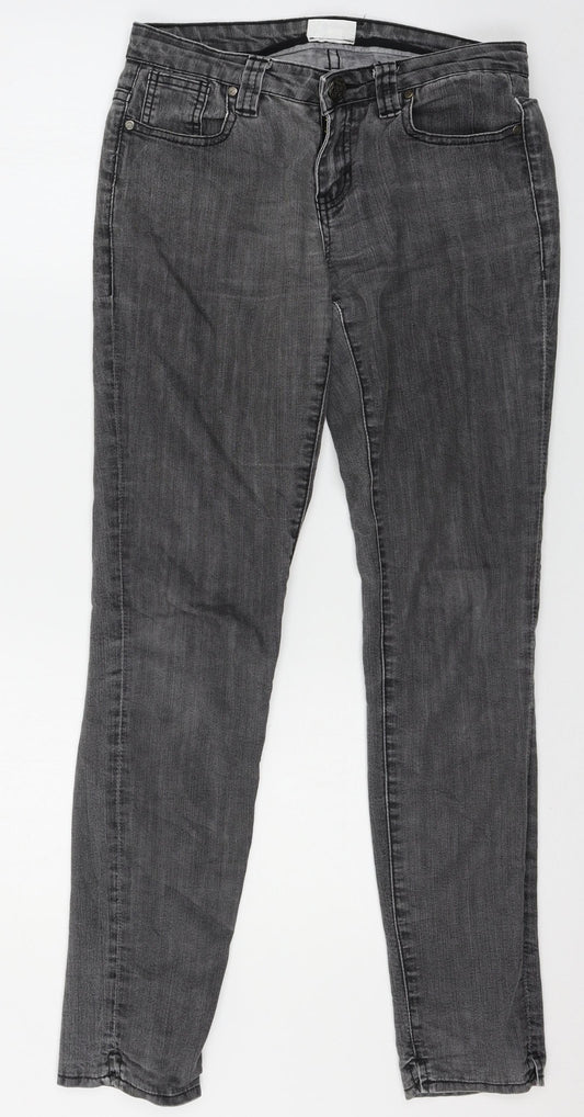 OKAY Womens Grey  Denim Skinny Jeans Size 8 L29 in