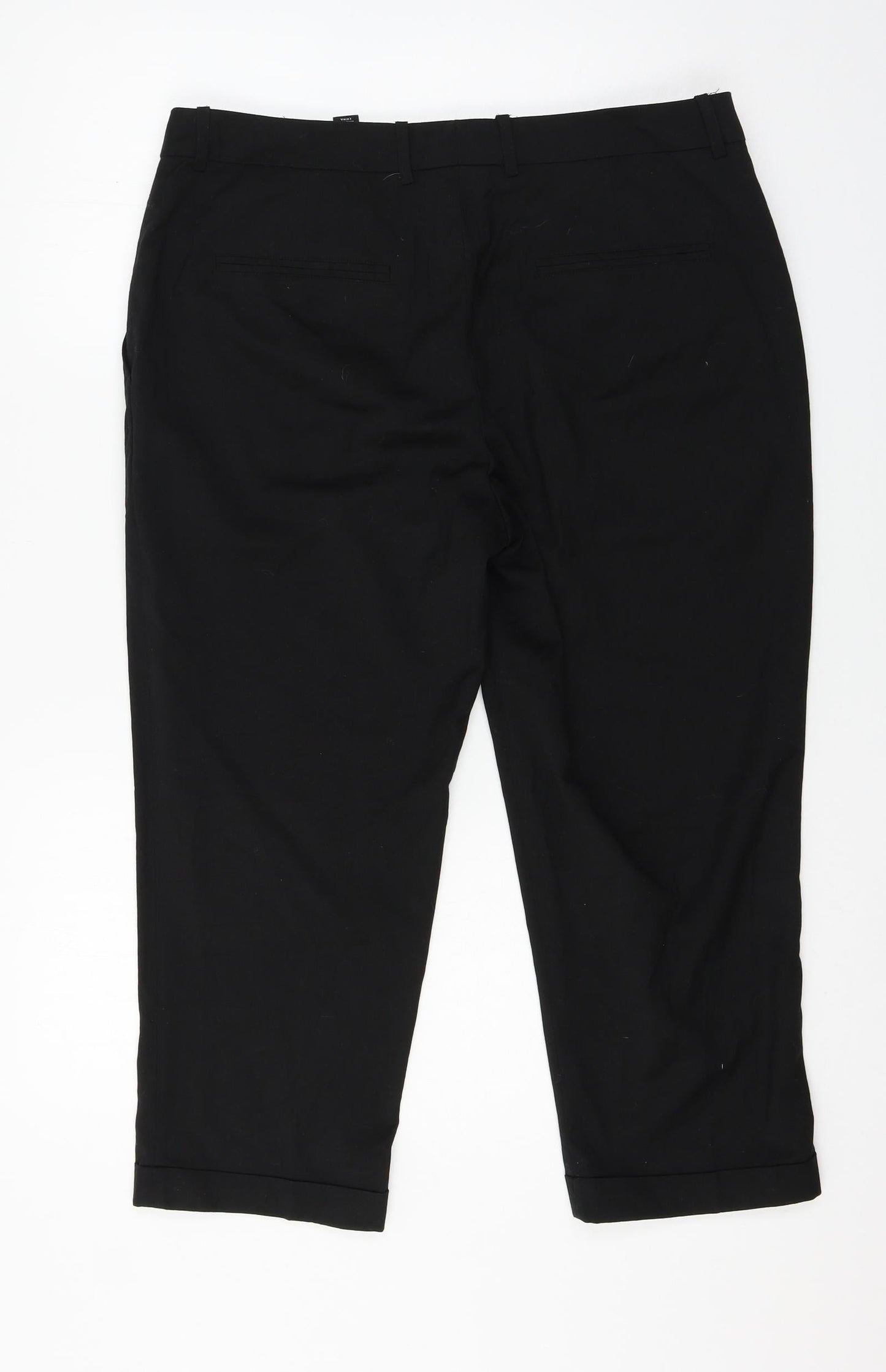 H&M Womens Black   Trousers  Size 14 L22 in