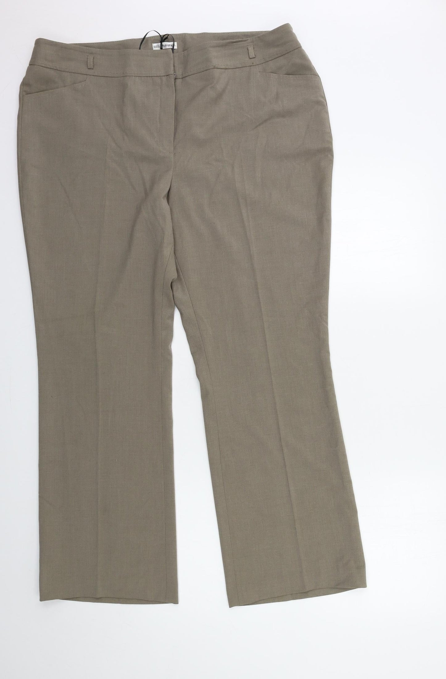 Marks and Spencer Womens Grey   Trousers  Size 18 L28 in
