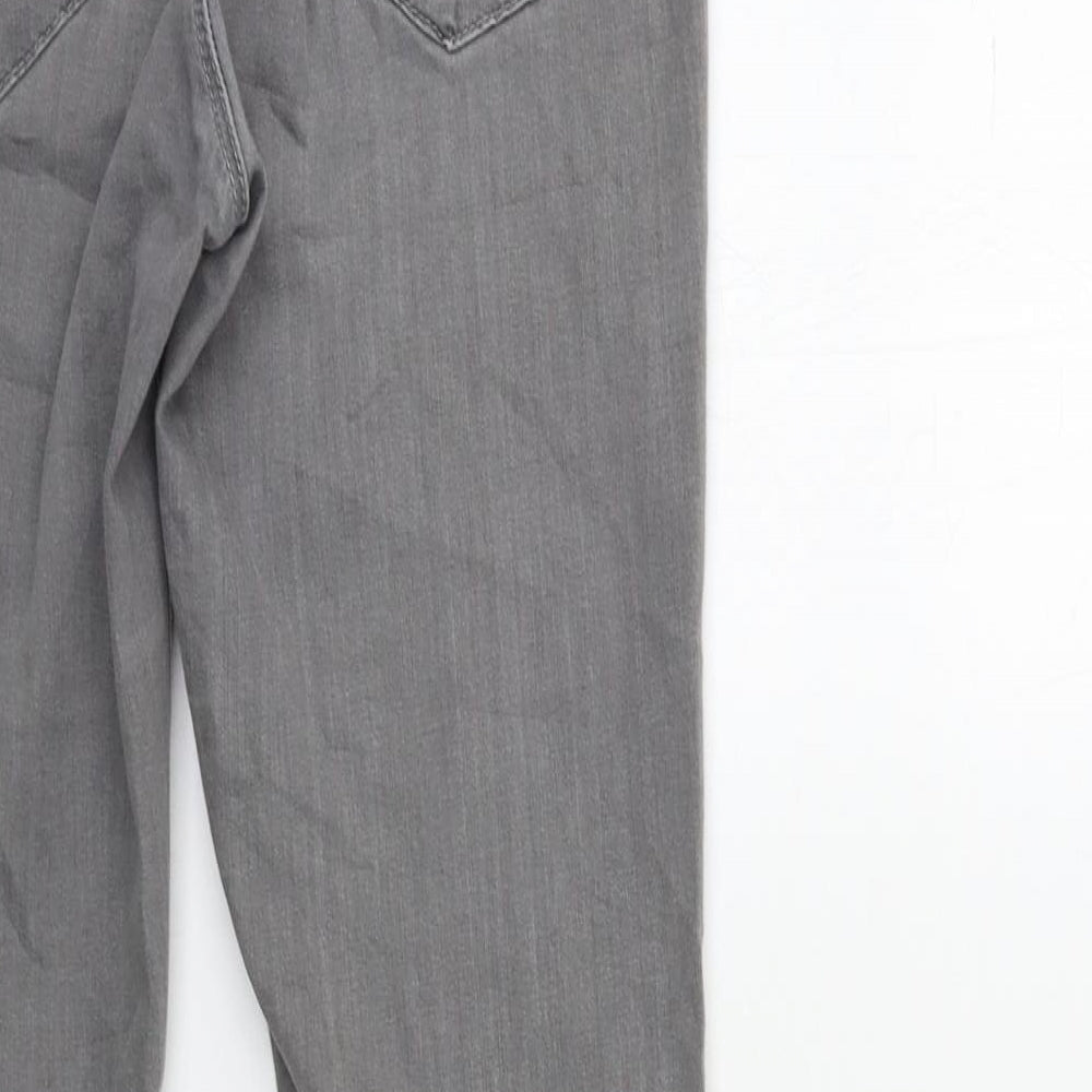 Topshop Womens Grey  Denim Skinny Jeans Size 28 in L32 in